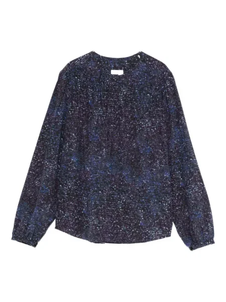 Bluză Isabel Marant plisată albastru