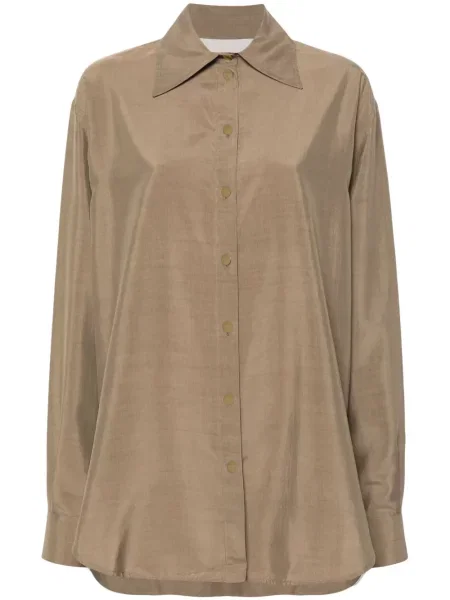 Kołnierzykowy koszula Quira brązowa