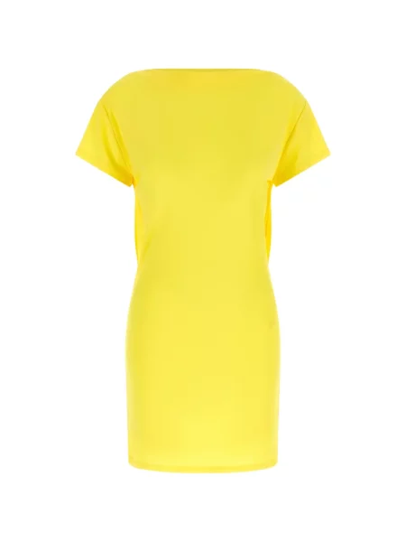 Rochie mini Jacquemus drapată galben