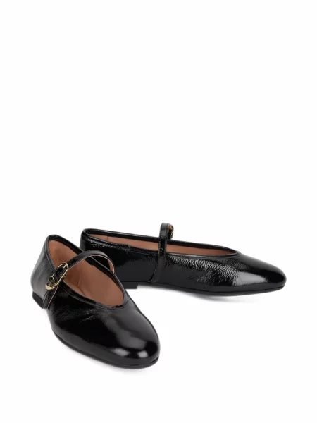 Balerini Love Moschino din piele negru
