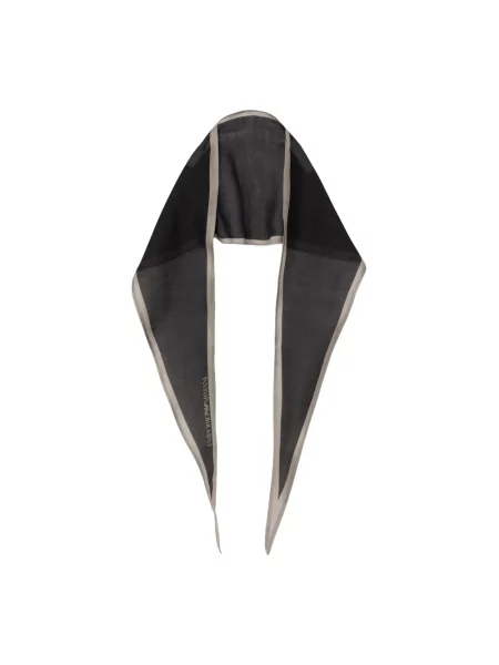 Emporio Armani apaszka z jedwabiem czarna