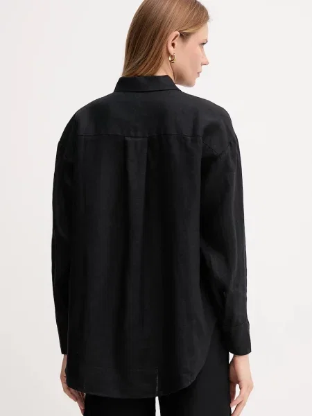 Tommy Hilfiger len ing galléros relaxed fekete