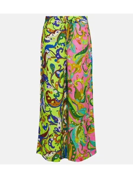 Pantaloni Alemais cu talie înaltă de in