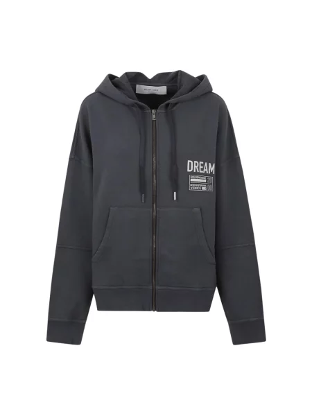 Bluza z kapturem Golden Goose z kapturem szara