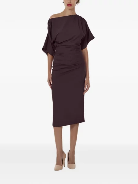 Rochie midi Wolford drapată violet