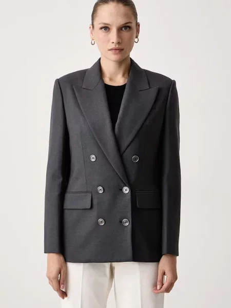 MICHAEL Michael Kors sacou pentru femei cu lână gri