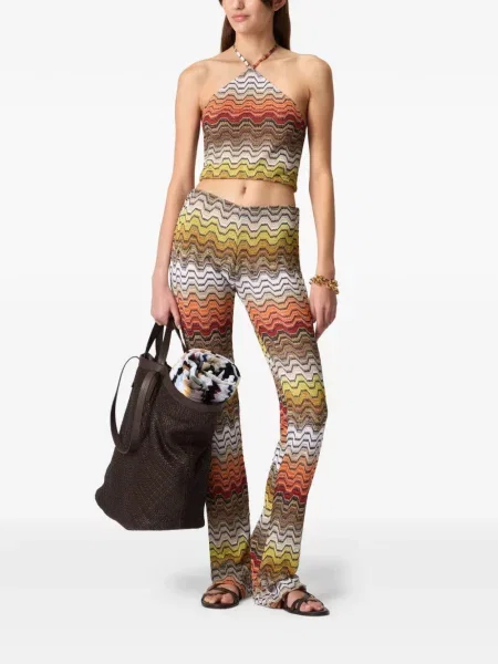 Top Missoni cu gât halter