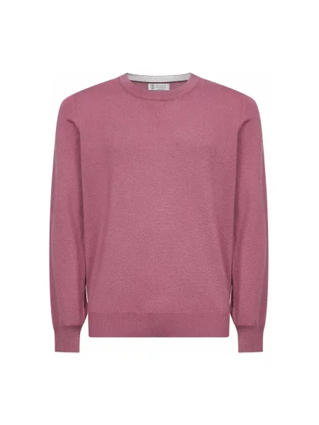 Sweter Brunello Cucinelli z kaszmiru różowy