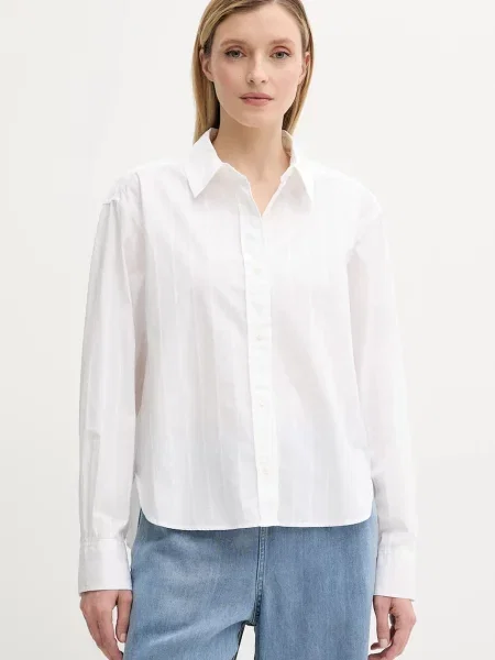 Samsoe Samsoe cămașă din SAATRANI cu guler clasic regular alb