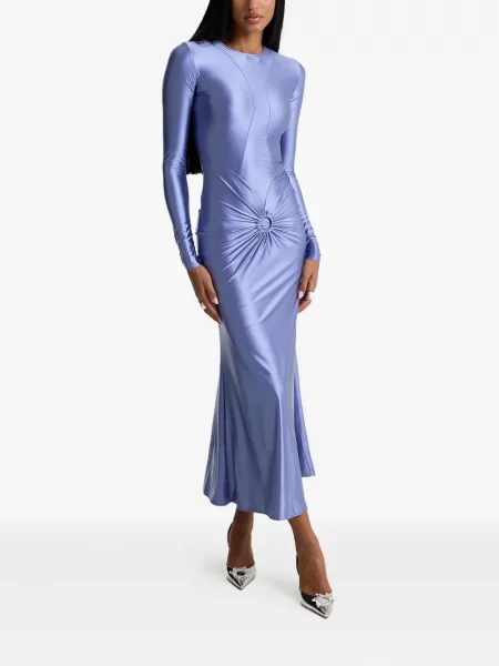 Rochie maxi Moos Studio până la genunchi de costum violet