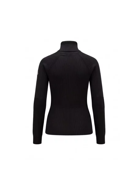 Sweter Moncler wełniany czarny