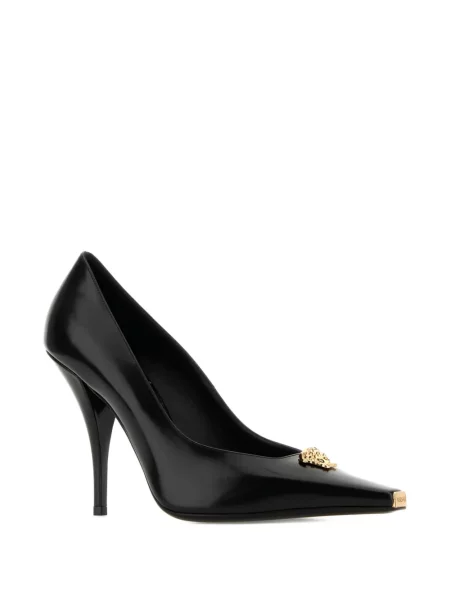 Pantofi cu toc Versace din piele negru