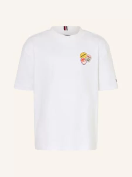 Tommy Hilfiger Tričko / žlutá / černá bílá