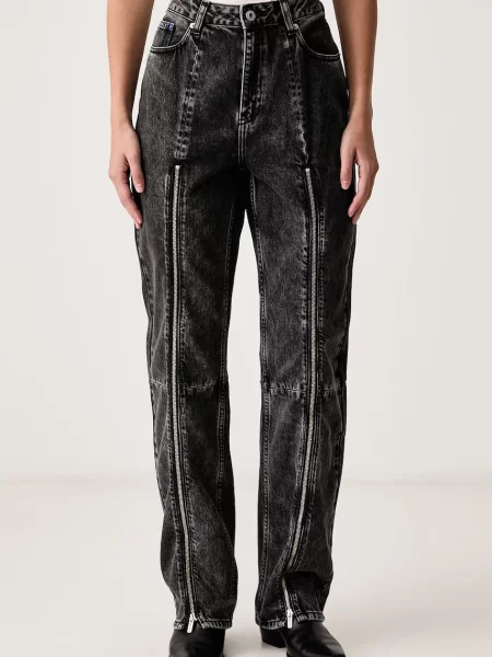Karl Lagerfeld Jeans blugi straight pentru femei negru
