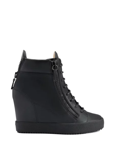 Маратонки Giuseppe Zanotti с клин ток черно