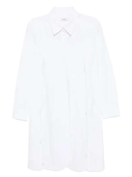 Długa koszula Besfxxk z długim rękawem biała