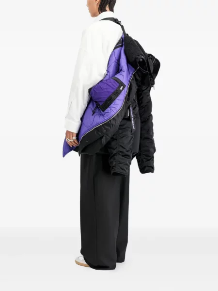 Palton Alpha Industries cu glugă negru