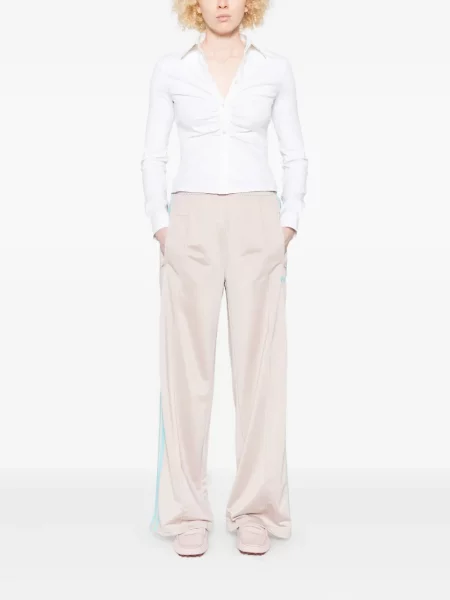 Tričko Adidas s polovičními zipem bílé