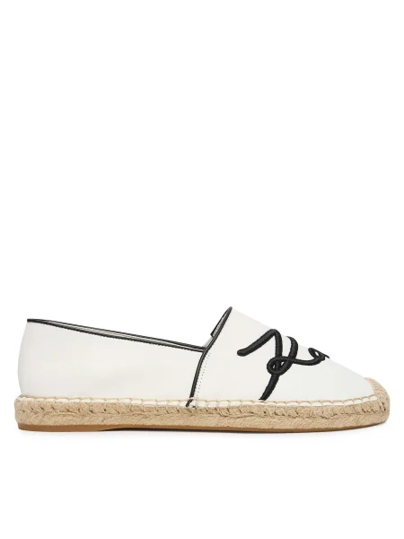 Espadrile KARL LAGERFELD Kamini alb