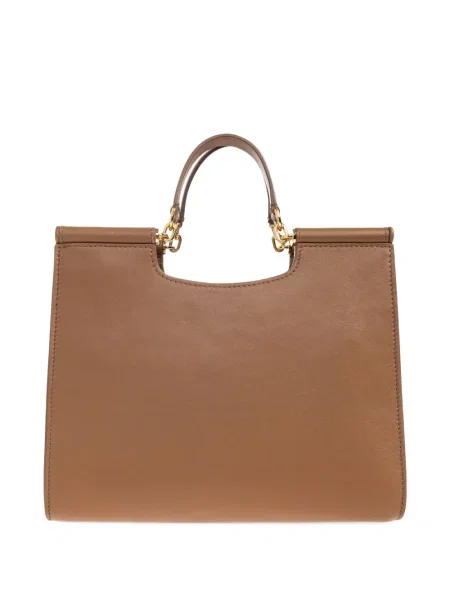 Geanta de piele Dolce & Gabbana din piele maro