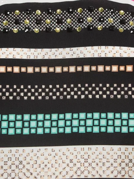 Μεταξωτός τοπ Dvf Diane Von Furstenberg με καρφιά μαύρο