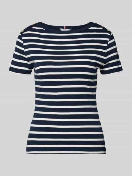T-shirt Slim Fit z czystej bawełny Tommy Hilfiger
