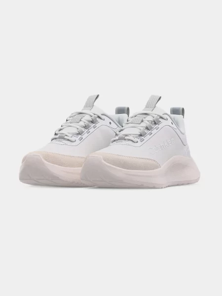 Sneakerși Calvin Klein de lână alb