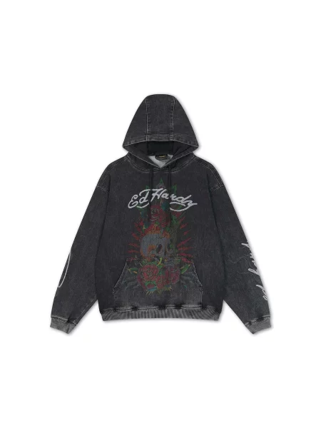 Ed Hardy Mikina mix barev černá