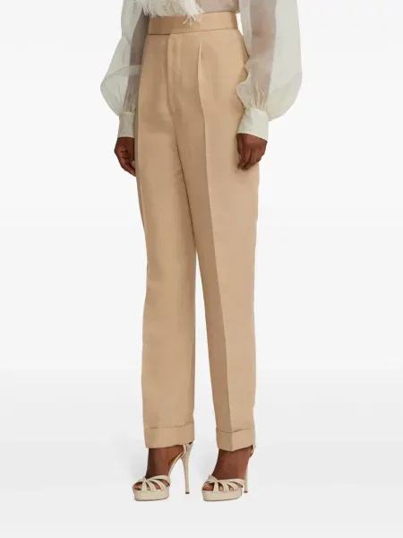 Pantaloni Ralph Lauren Collection de in plisate