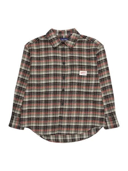 Only & Sons Junior Košeľa OSJJack sivá / hrdzavo červená / čierna biela