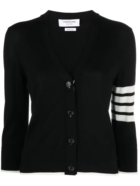 Cardigan Thom Browne de lână negru