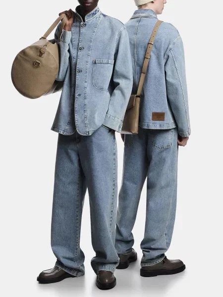 Джинсовая куртка Emporio Armani голубая