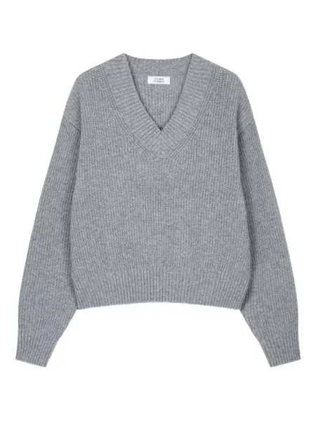 Pulover Studio Tomboy cu decolteu în V gri