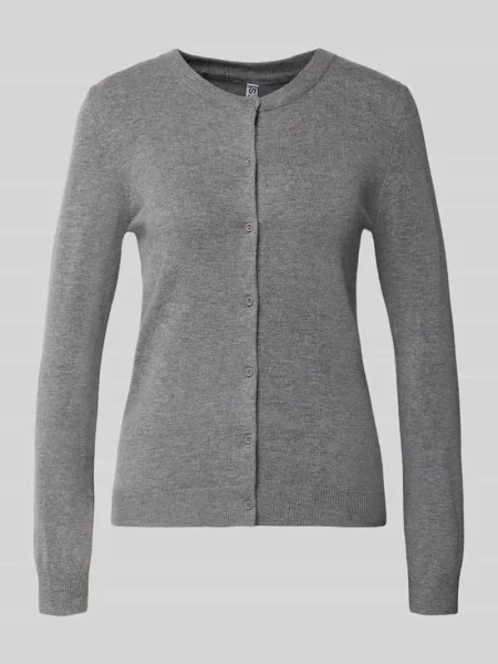 Kardigan rozpinany o kroju slim fit z mieszanka Model NORA' Pieces