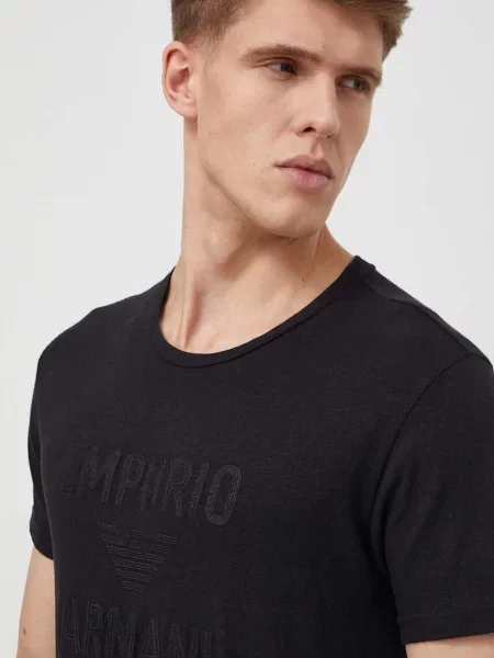 Emporio Armani Tricou | cu adaos de in negru