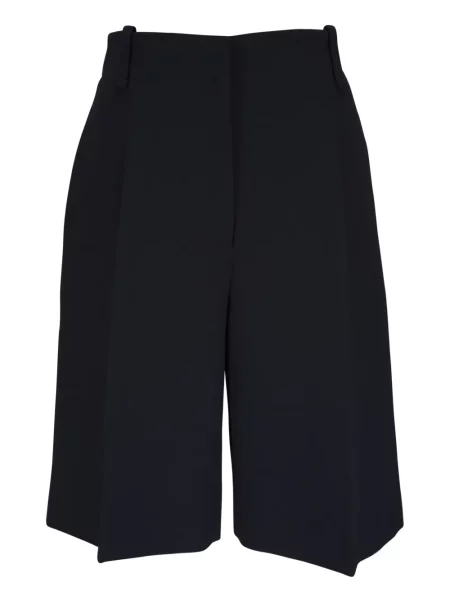 Pantaloni scurți Khaite plisate negru