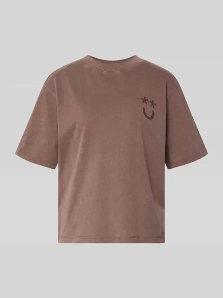 T-shirt nadruk z motywem i okrągły dekolt Jake*s Casual