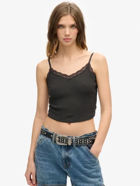 Superdry & Co Top Essentials' negru