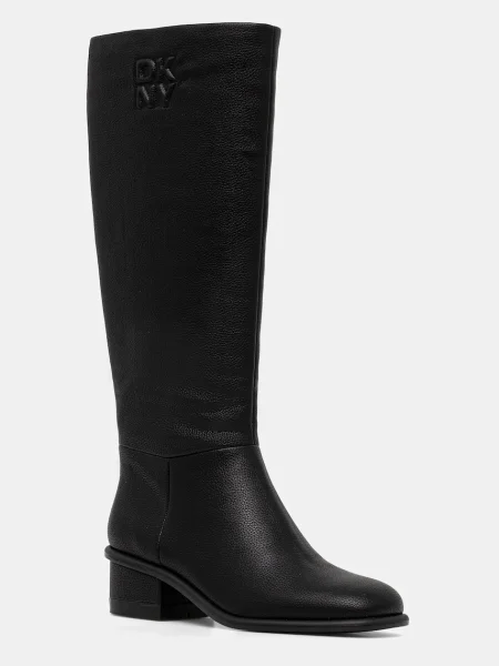 Ботуши Dkny Manda с дебел черно