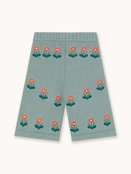 Tinycottons Hlače za bebe FLOWERS BABY KNITTED PANT plava