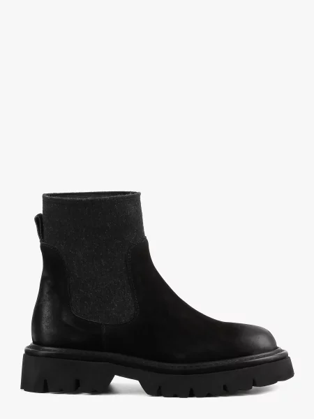 Ботинки челси Leberdes из нубука черные