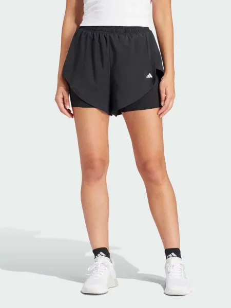 Переработанный спортивные шорты Adidas черные