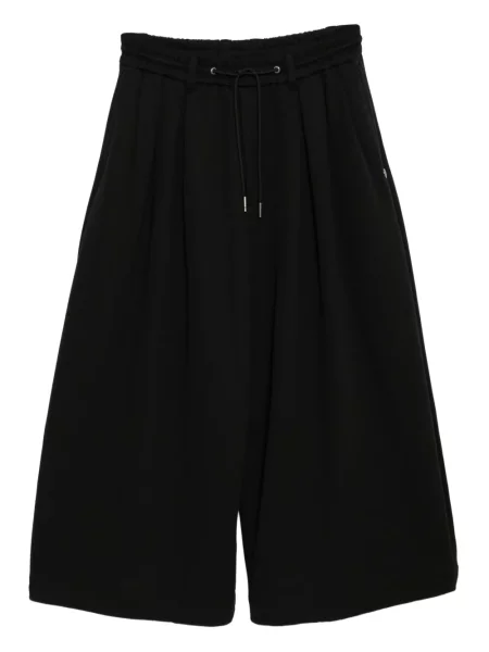 Zkrácené široké kalhoty Songzio černé
