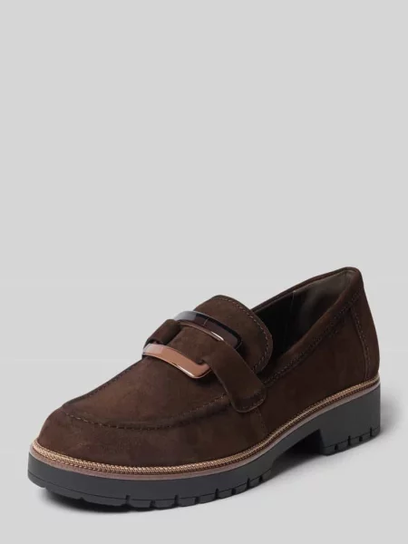 Loafersy z naturalnej skóry Tamaris
