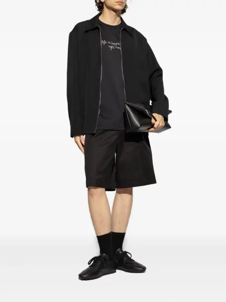 Tricou Eleventy cu broderie negru
