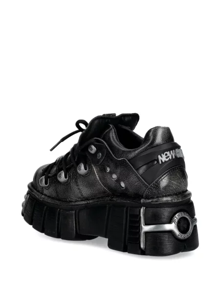 Sneakerși New Rock cu platformă negru