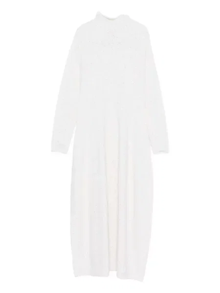 Rochie Antonelli cu paiete de costum alb