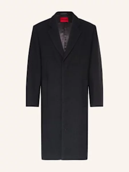 Hugo Vlněný Kabát Maldo černá