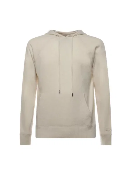 Bluza z kapturem Mc2 Saint Barth wełniana biała