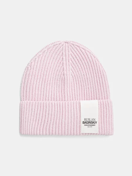 Ruslan Baginskiy sapka gyapjú keverékből vastag rózsaszín